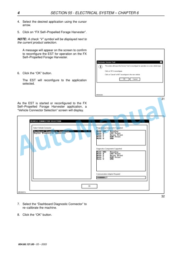New Holland FX30, FX40, FX50, FX60 Forage Harvester Repair Manual 6046612100 3 New Holland FX30, FX40, FX50, FX60 Forage Harvester Repair Manual 6046612100 - Image 3