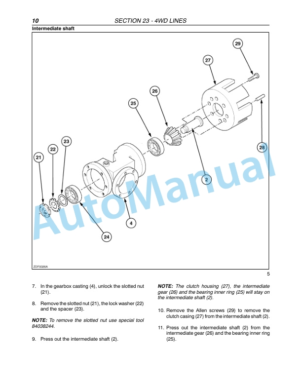 New Holland FX30, FX40, FX50, FX60 Forage Harvester Repair Manual 87342123 4 New Holland FX30, FX40, FX50, FX60 Forage Harvester Repair Manual 87342123-4