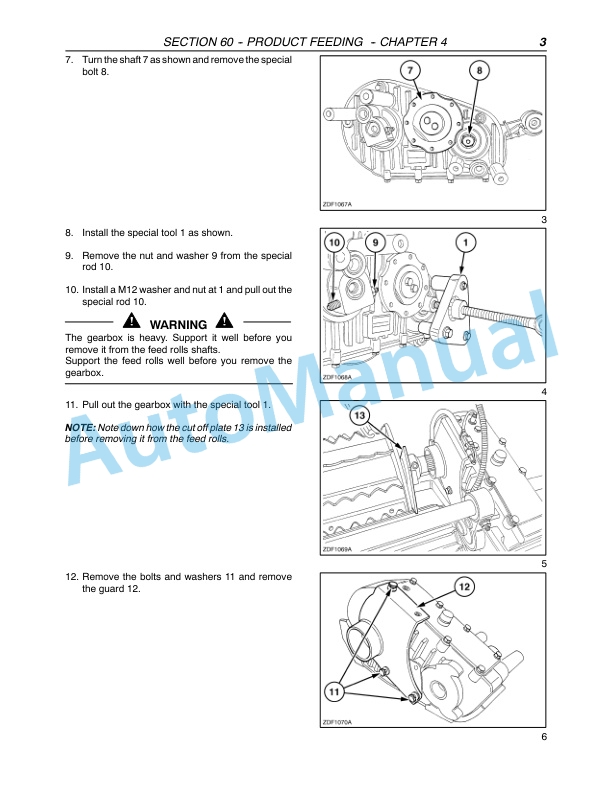 New Holland FX30, FX40, FX50, FX60 Forage Harvester Repair Manual 87342126 4 New Holland FX30, FX40, FX50, FX60 Forage Harvester Repair Manual 87342126-4
