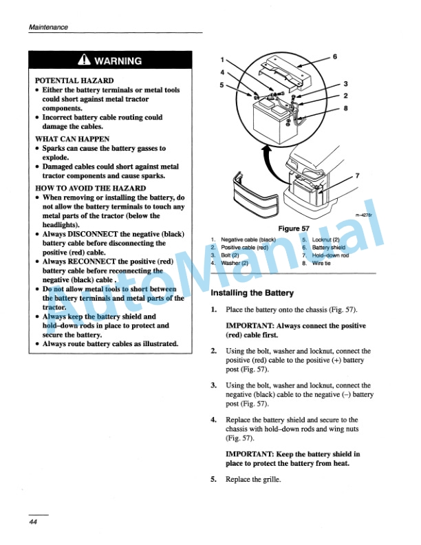 New Holland GT20 Garden Tractor Operation and Maintenance Manual 86579096 5 New Holland GT20 Garden Tractor Operation and Maintenance Manual 86579096-5