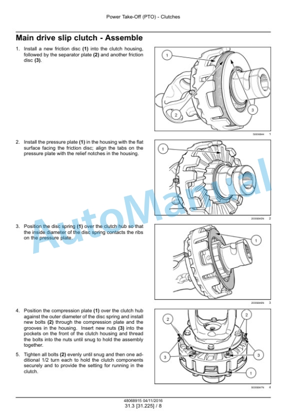 New Holland H7220, H7320 Discbine Mower Conditioner Service Manual 48068915 2 New Holland H7220, H7320 Discbine Mower Conditioner Service Manual 48068915-2