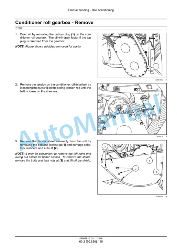 New Holland H7220, H7320 Discbine Mower Conditioner Service Manual 48068915 5 New Holland H7220, H7320 Discbine Mower Conditioner Service Manual 48068915-5