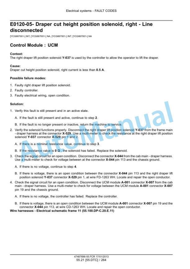 New Holland H8060, H8080 Seft-Propelled Windrower Service Manual 47487696 5 New Holland H8060, H8080 Seft-Propelled Windrower Service Manual 47487696 - Image 5