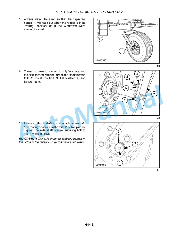 New Holland HW345, HW365 Self-Propelled Windrower Repair Manual 87576224 3 New Holland HW345, HW365 Self-Propelled Windrower Repair Manual 87576224 - Image 3