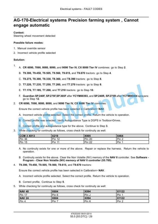 New Holland IntelliView III, IntelliView IV, IntelliView Plus II Autoguidance and Navigation Service Manual 47625200 2 New Holland IntelliView III, IntelliView IV, IntelliView Plus II Autoguidance and Navigation Service Manual 47625200-2