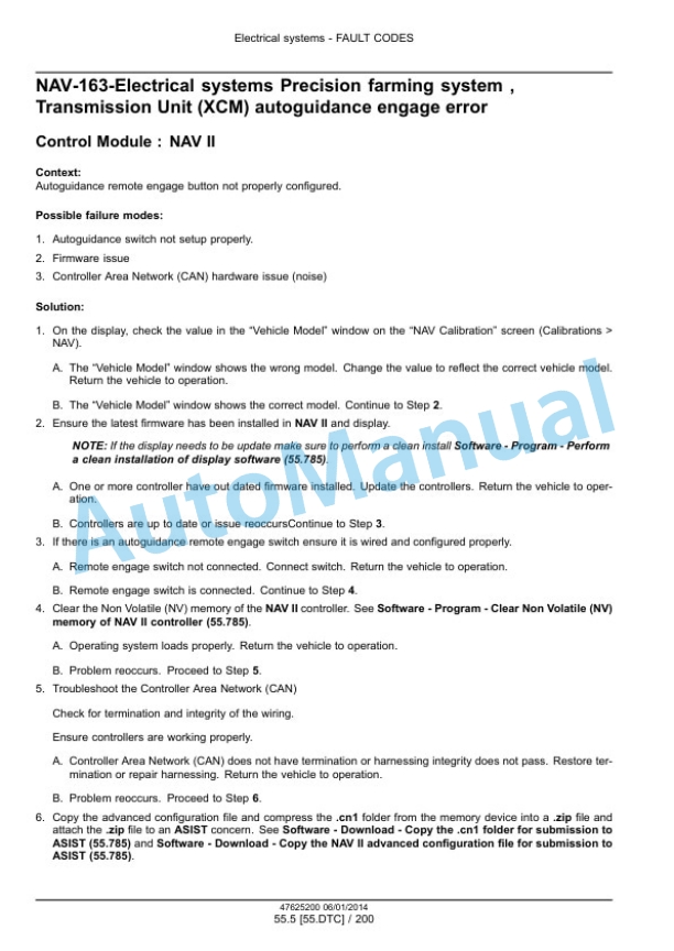 New Holland IntelliView III, IntelliView IV, IntelliView Plus II Autoguidance and Navigation Service Manual 47625200 4 New Holland IntelliView III, IntelliView IV, IntelliView Plus II Autoguidance and Navigation Service Manual 47625200-4
