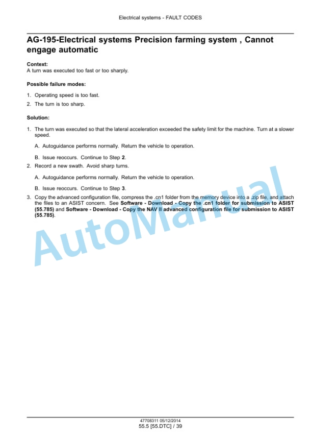 New Holland IntelliView III, IntelliView IV, IntelliView Plus II Autoguidance and Navigation Service Manual 47708311 2 New Holland IntelliView III, IntelliView IV, IntelliView Plus II Autoguidance and Navigation Service Manual 47708311-2