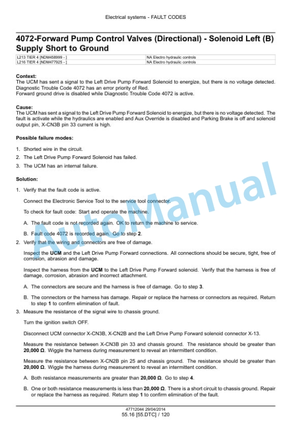 New Holland L213, L216 Tier 4B Final 200 Series Skid Steer Loader Service Manual 47720733 3 New Holland L213, L216 Tier 4B Final 200 Series Skid Steer Loader Service Manual 47720733-3