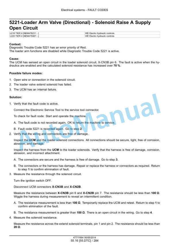 New Holland L218, L220 Tier 4B Final 200 Series Skid Steer Loader Service Manual 47711684 5 New Holland L218, L220 Tier 4B Final 200 Series Skid Steer Loader Service Manual 47711684 - Image 5