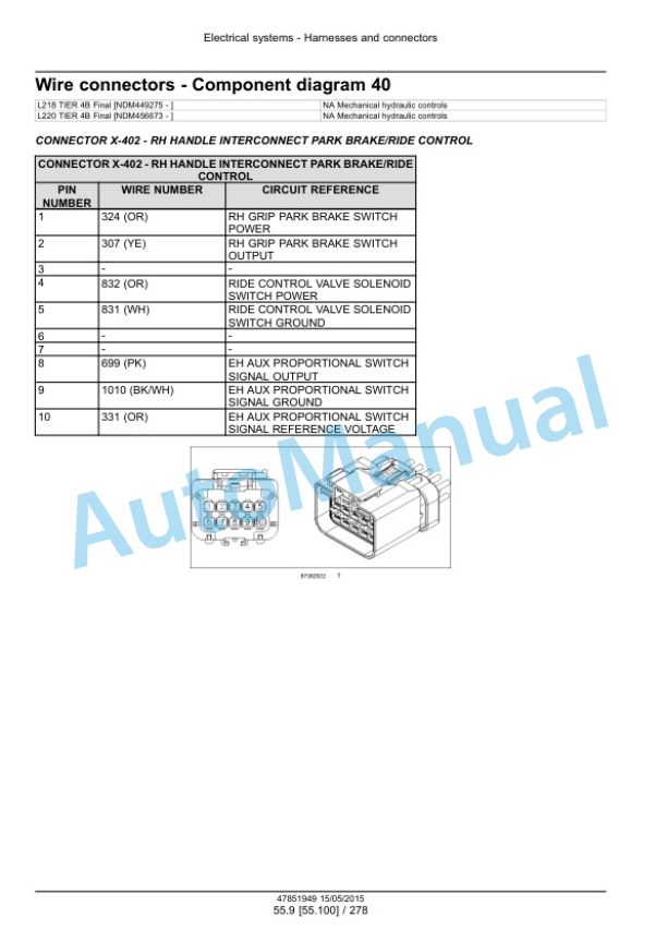 New Holland L218, L220 Tier 4B Final 200 Series Skid Steer Loader Service Manual 47888413 4 New Holland L218, L220 Tier 4B Final 200 Series Skid Steer Loader Service Manual 47888413-4