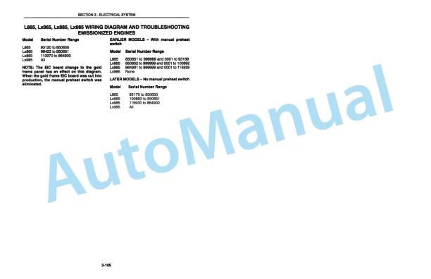 New Holland L865, LX865, L985, LX985 Skid-Steer Loader Repair Manual 86584317 3 New Holland L865, LX865, L985, LX985 Skid-Steer Loader Repair Manual 86584317 - Image 3