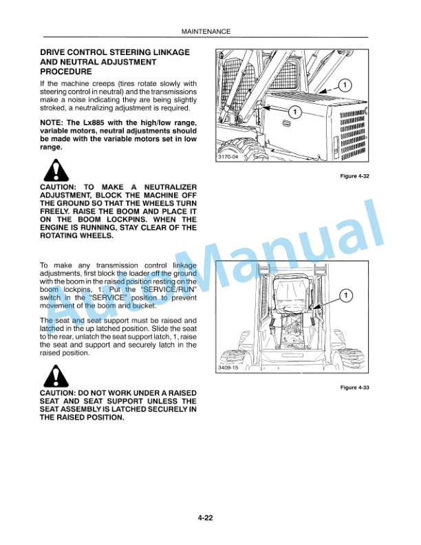 New Holland L865, LX865, LX885 Skid-Steer Loader Operation and Maintenance Manual 42086531 4 New Holland L865, LX865, LX885 Skid-Steer Loader Operation and Maintenance Manual 42086531-4