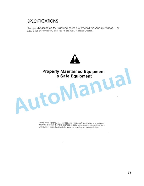 New Holland LGT14D, LGT16D Diesel Lawn and Garden Tractor Operation and Maintenance Manual 42641064 5 New Holland LGT14D, LGT16D Diesel Lawn and Garden Tractor Operation and Maintenance Manual 42641064-5