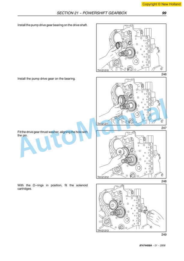 New Holland LM1133 Telehandler Workshop Manual 87474458A 3 New Holland LM1133 Telehandler Workshop Manual 87474458A-3