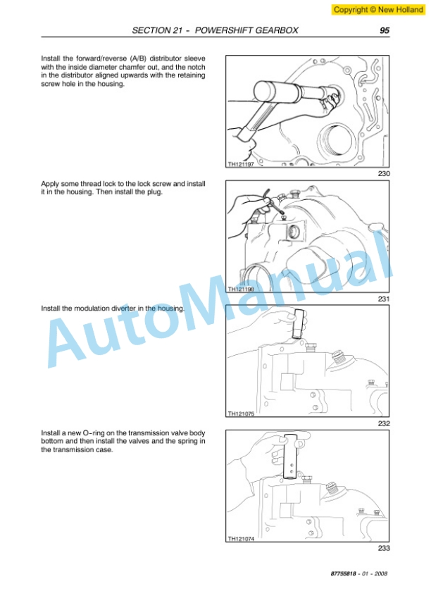 New Holland LM1330, LM1333 Telehandler Workshop Manual 87755818 3 New Holland LM1330, LM1333 Telehandler Workshop Manual 87755818-3