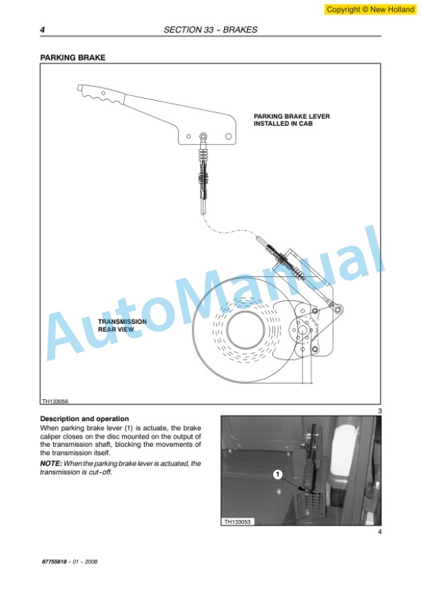 New Holland LM1330, LM1333 Telehandler Workshop Manual 87755818 4 New Holland LM1330, LM1333 Telehandler Workshop Manual 87755818-4