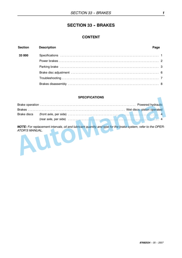 New Holland LM1340, LM1343, LM1345, LM1443, LM1445, LM1745 Turbo Telehandler Workshop Manual 87682524 4 New Holland LM1340, LM1343, LM1345, LM1443, LM1445, LM1745 Turbo Telehandler Workshop Manual 87682524 - Image 4