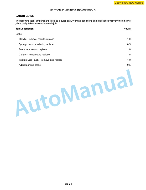 New Holland LS140, LS150 Skid Steer Workshop Manual 60413602 3 New Holland LS140, LS150 Skid Steer Workshop Manual 60413602-3