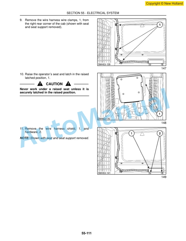 New Holland LS140, LS150 Skid Steer Workshop Manual 60413602 5 New Holland LS140, LS150 Skid Steer Workshop Manual 60413602-5