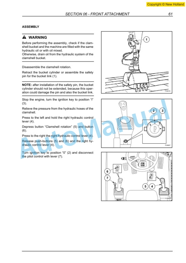 New Holland MH City, MH Plus, MH 5.6 Hydraulic Excavator Repair Manual 87677413A-4