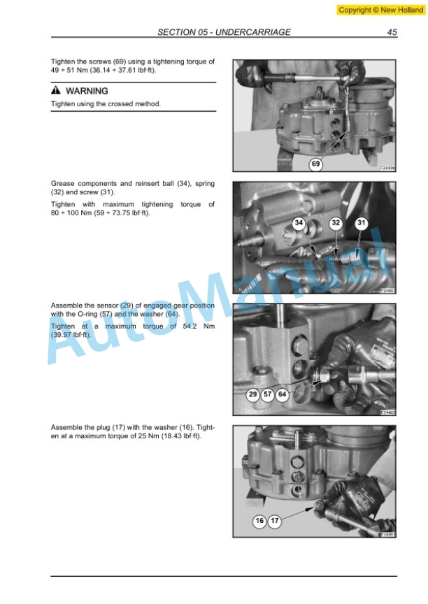 New Holland MH2.6, MH3.6 Excavator Repair Manual 87730662A-3