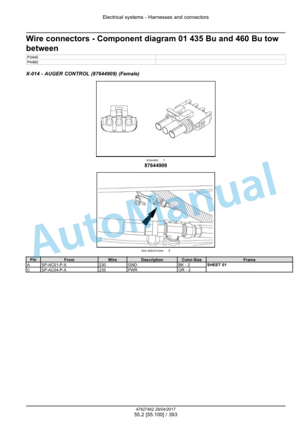 New Holland P2350, P3440, P3550, P4460, P4580, P4760, P4950 Air Cart Service Manual 47827462 3 New Holland P2350, P3440, P3550, P4460, P4580, P4760, P4950 Air Cart Service Manual 47827462 - Image 3