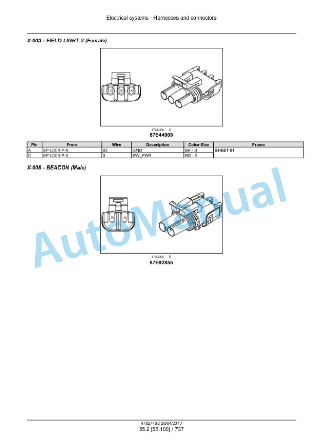 New Holland P2350, P3440, P3550, P4460, P4580, P4760, P4950 Air Cart Service Manual 47827462 4 New Holland P2350, P3440, P3550, P4460, P4580, P4760, P4950 Air Cart Service Manual 47827462 - Image 4