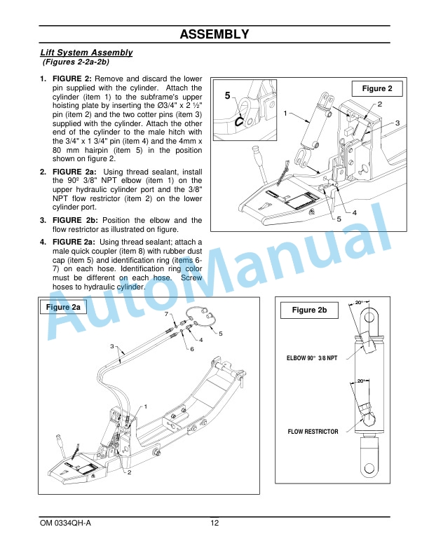 New Holland Quick Hitch - Subframe - Mid PTO Drive Kit Operation and Maintenance Manual 87050071 3 New Holland Quick Hitch - Subframe - Mid PTO Drive Kit Operation and Maintenance Manual 87050071-3