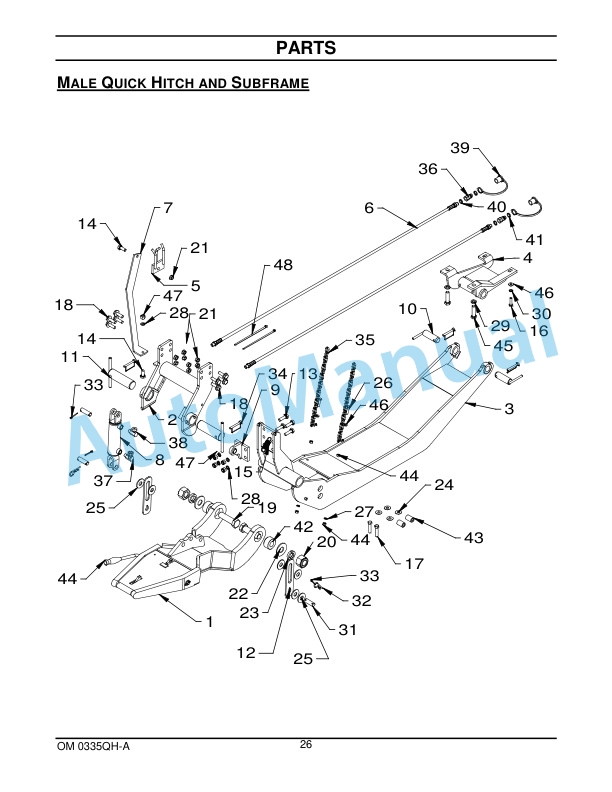 New Holland Quick Hitch - Subframe - Mid PTO Drive Kit Operation and Maintenance Manual 87050073 5 New Holland Quick Hitch - Subframe - Mid PTO Drive Kit Operation and Maintenance Manual 87050073-5