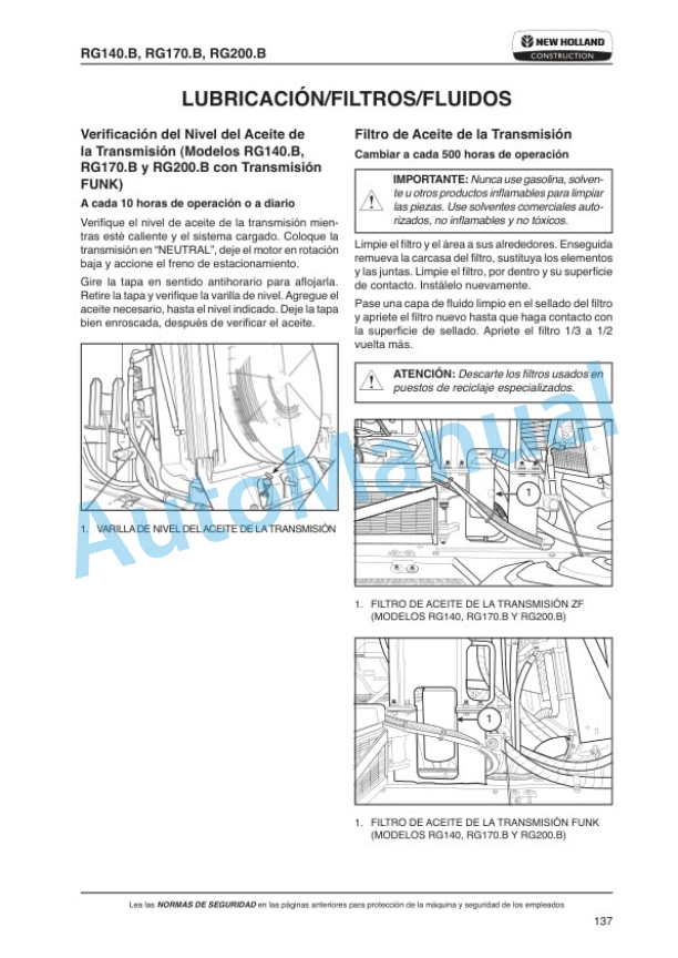 New Holland RG140.B, RG170.B, RG200.B VHP Tier 3 Motor Grader Operation and Maintenance Manual 84498217 4 New Holland RG140.B, RG170.B, RG200.B VHP Tier 3 Motor Grader Operation and Maintenance Manual 84498217 - Image 4