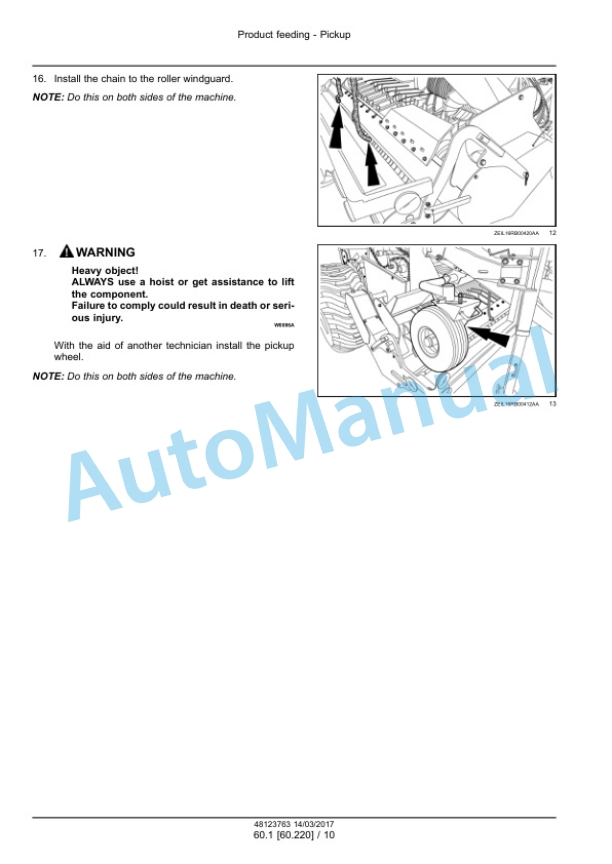 New Holland Roll Baler 125 Round Baler Service Manual 48123763 5 New Holland Roll Baler 125 Round Baler Service Manual 48123763 - Image 5
