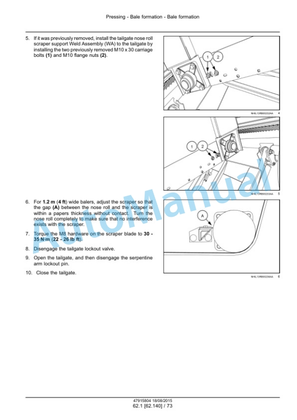 New Holland Roll-Belt 150, Roll-Belt 180 Round Baler Service Manual 47915804 5 New Holland Roll-Belt 150, Roll-Belt 180 Round Baler Service Manual 47915804 - Image 5