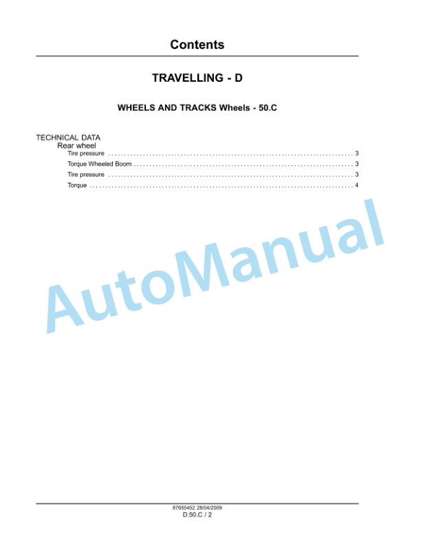 New Holland S1050, S1070 Field Sprayer Service Manual 87655452 2 New Holland S1050, S1070 Field Sprayer Service Manual 87655452 - Image 2