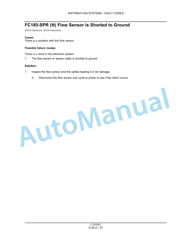 New Holland SF210, SF216 Repair Manual 87606645 2 New Holland SF210, SF216 Repair Manual 87606645 - Image 2