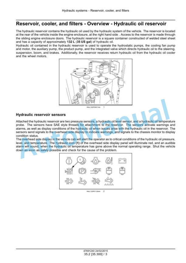 New Holland SP.295F, SP.300F, SP.345F, SP.400F Guardian Tier 4B Final Sprayer Service Manual 47691240 3 New Holland SP.295F, SP.300F, SP.345F, SP.400F Guardian Tier 4B Final Sprayer Service Manual 47691240 - Image 3