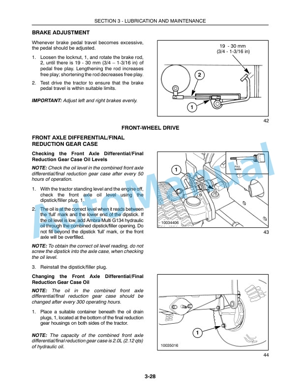 New Holland T1010, T1030, 230GM Tractor Operation and Maintenance Manual 87722409 4 New Holland T1010, T1030, 230GM Tractor Operation and Maintenance Manual 87722409 - Image 4