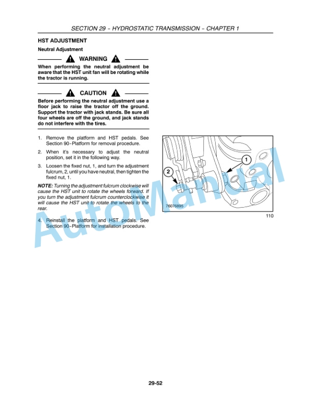 New Holland T1010, T1030, T1110 Tractor Repair Manual 87739177 3 New Holland T1010, T1030, T1110 Tractor Repair Manual 87739177 - Image 3