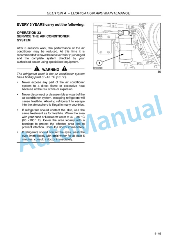 New Holland T1254B, T1404B Tractor Operation and Maintenance Manual 48063745 5 New Holland T1254B, T1404B Tractor Operation and Maintenance Manual 48063745 - Image 5