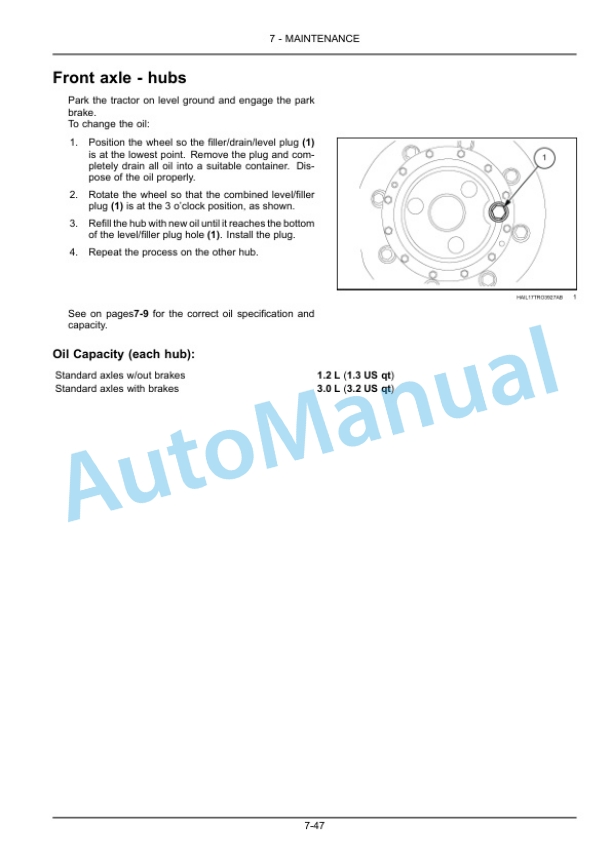 New Holland T1254B, T1404B Tractor Operation and Maintenance Manual 51426551 5 New Holland T1254B, T1404B Tractor Operation and Maintenance Manual 51426551 - Image 5