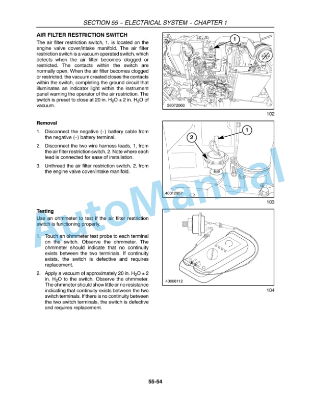 New Holland T1510, T1520 Tractor Service Manual 84260815 5 New Holland T1510, T1520 Tractor Service Manual 84260815 - Image 5