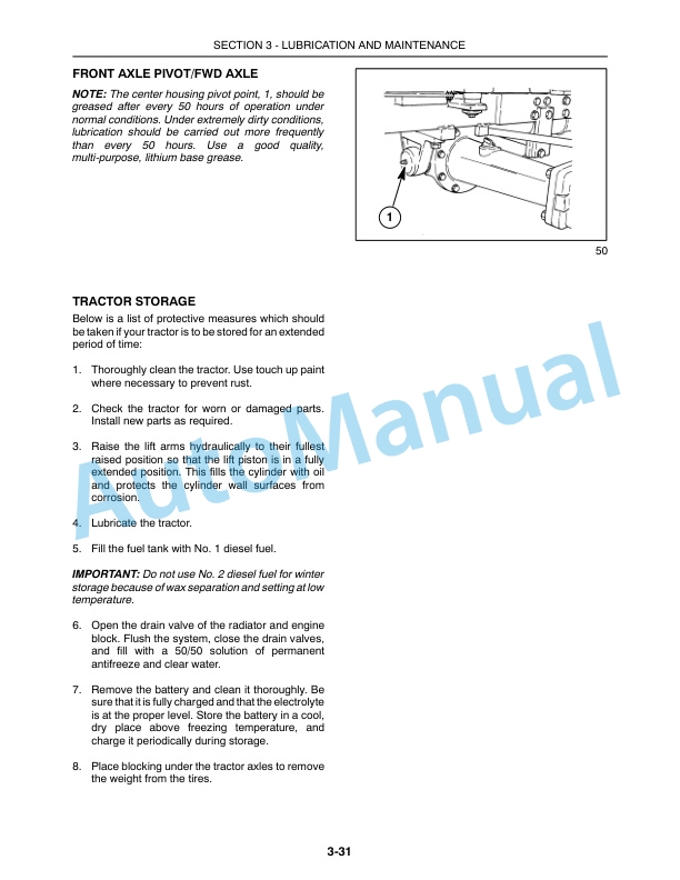 New Holland T1520 Tractor Operation and Maintenance Manual 87632792 5 New Holland T1520 Tractor Operation and Maintenance Manual 87632792 - Image 5