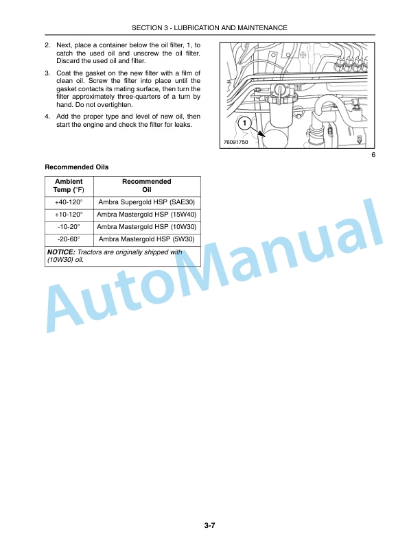New Holland T1530 Tractor Operation and Maintenance Manual 84244199 4 New Holland T1530 Tractor Operation and Maintenance Manual 84244199 - Image 4