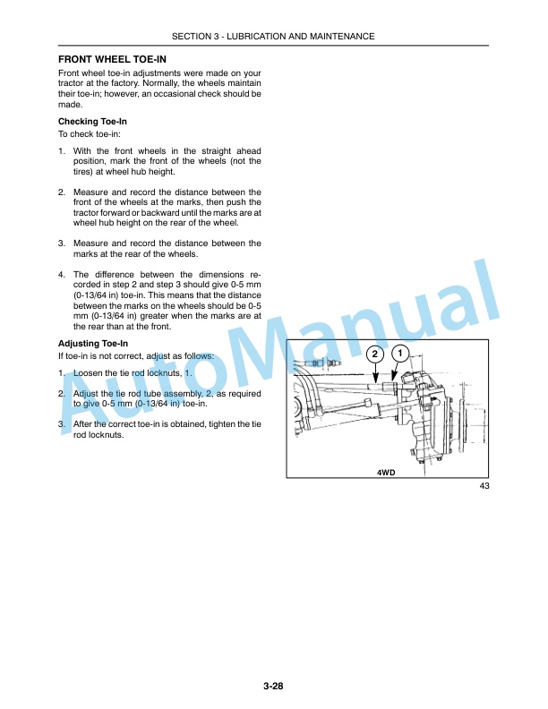 New Holland T1530 Tractor Operation and Maintenance Manual 84244199 5 New Holland T1530 Tractor Operation and Maintenance Manual 84244199 - Image 5