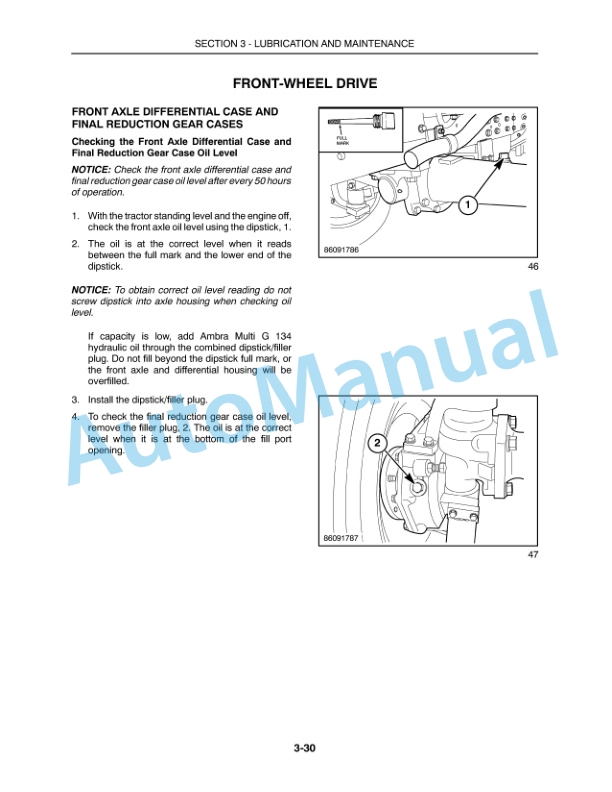 New Holland T1530 Tractor Operation and Maintenance Manual 84333785 5 New Holland T1530 Tractor Operation and Maintenance Manual 84333785-5
