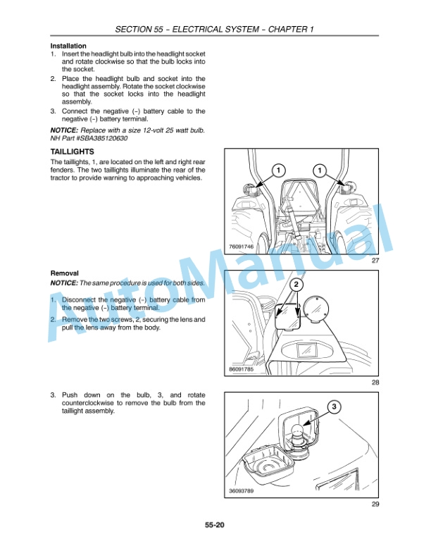 New Holland T1530 Tractor Service Manual 84227369 5 New Holland T1530 Tractor Service Manual 84227369 - Image 5