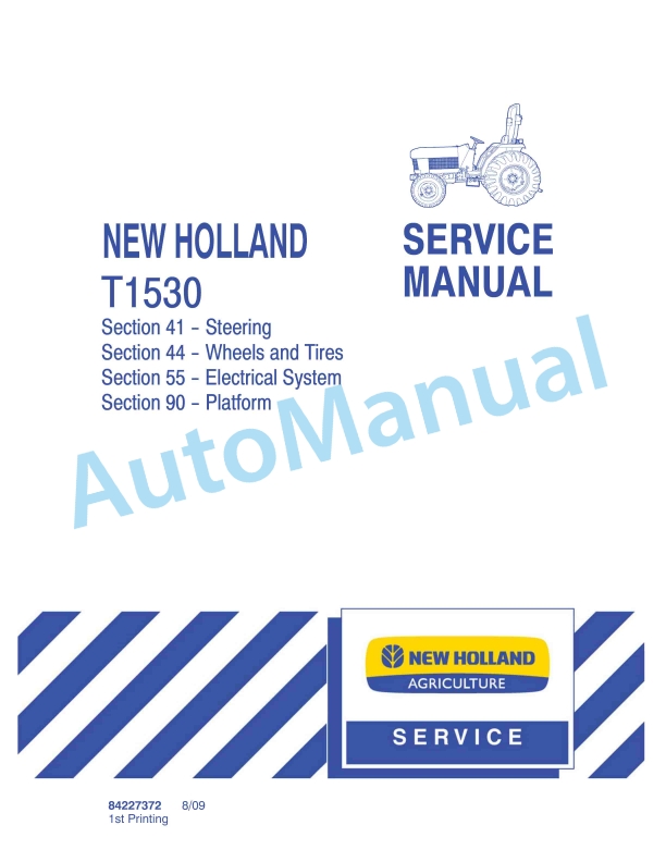 New Holland T1530 Tractor Service Manual 84227372