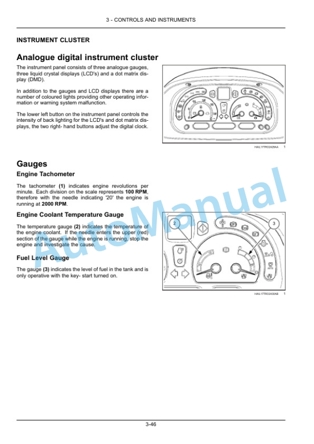 Alternative view of New Holland T1804, T2104 Tractor Operation and Maintenance Manual 51426104