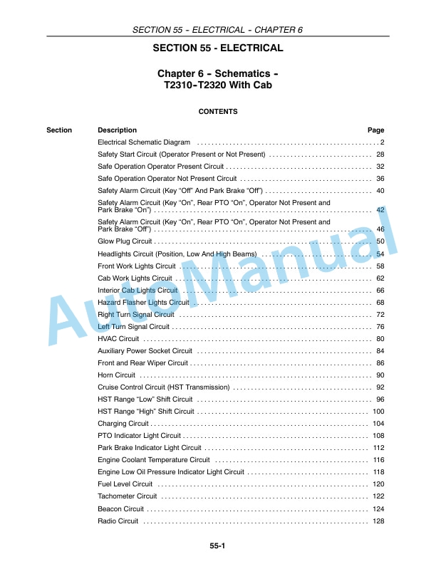 New Holland T2310, T2320, T2330 Tractor Repair Manual 87491396 5 New Holland T2310, T2320, T2330 Tractor Repair Manual 87491396 - Image 5