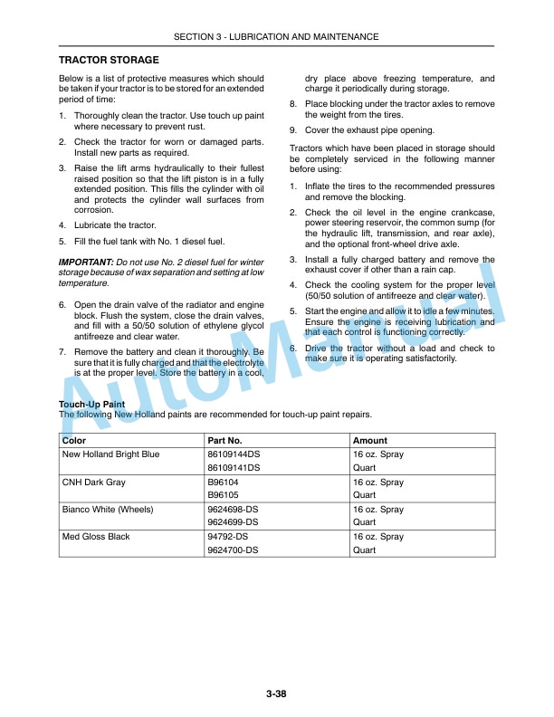 New Holland T2410, T2420 Tractor Operation and Maintenance Manual 87356067 5 New Holland T2410, T2420 Tractor Operation and Maintenance Manual 87356067 - Image 5