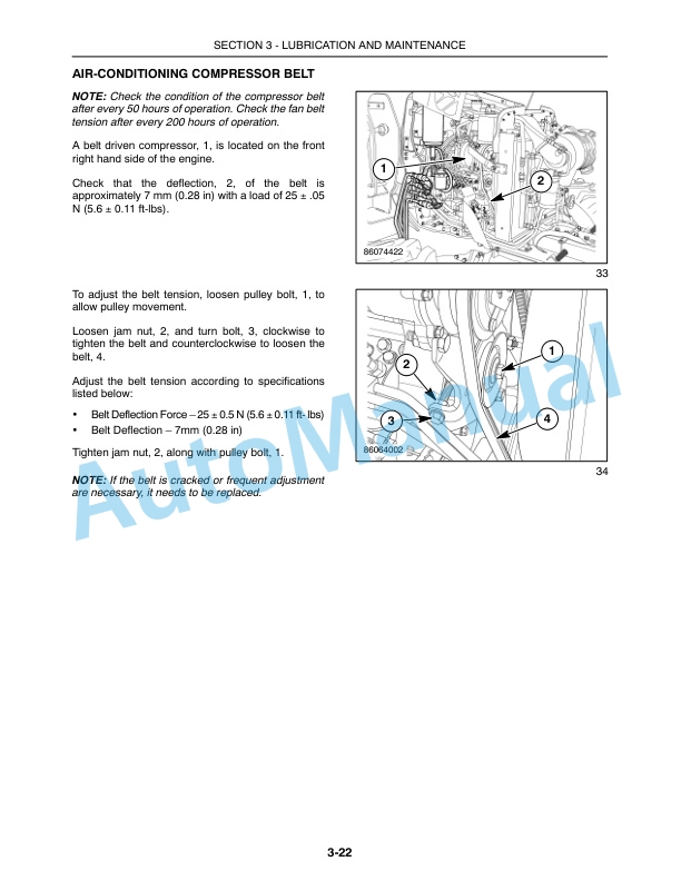 New Holland T2410, T2420 With Cab Tractor Operation and Maintenance Manual 87546653 4 New Holland T2410, T2420 With Cab Tractor Operation and Maintenance Manual 87546653 - Image 4